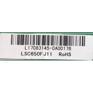 MAIN PARA SMART TV RCA 4K RESOLUCION (3840 x 2160) / NUMERO DE PARTE L17083145 / T.MS3458.U801 / AE0010804 / PANEL LSC650FJ11 / MODELO RTU6549-C